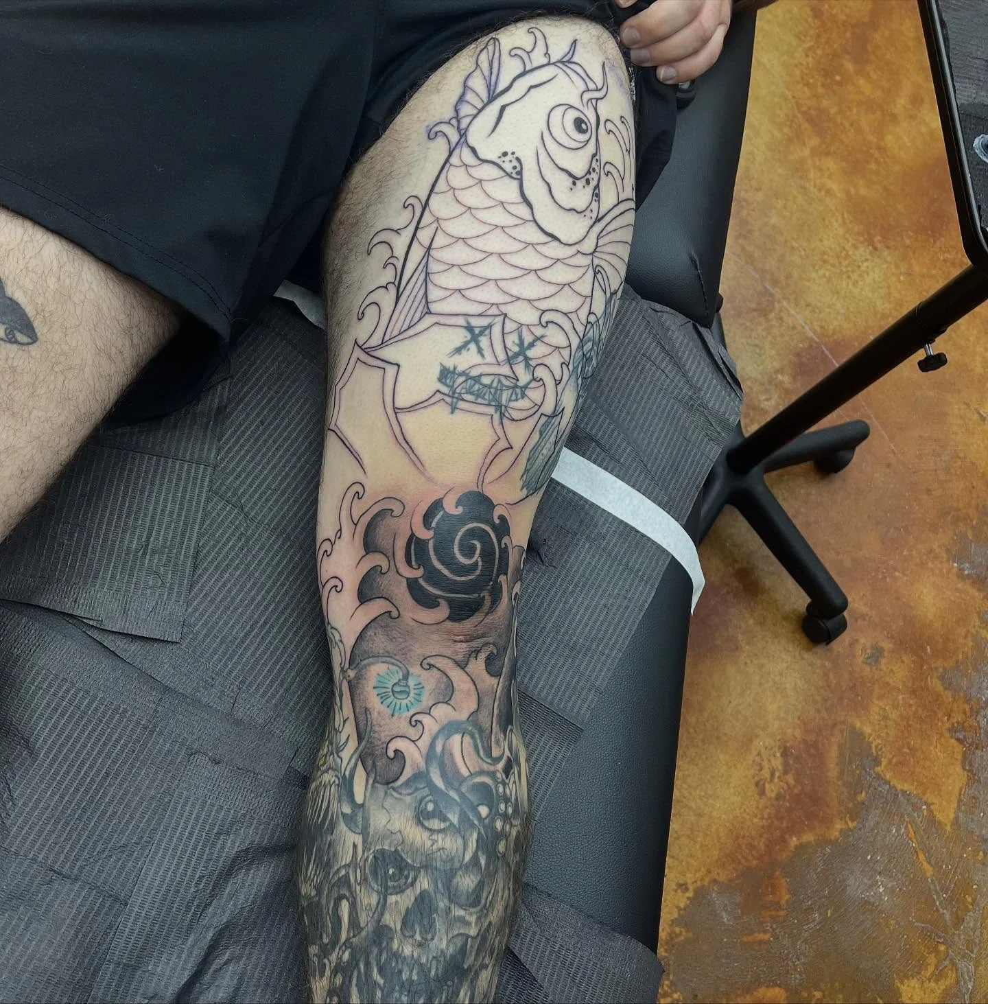 Traditional Japanese tattoo by Luis Reymundo - Cursed Ink Society artistry