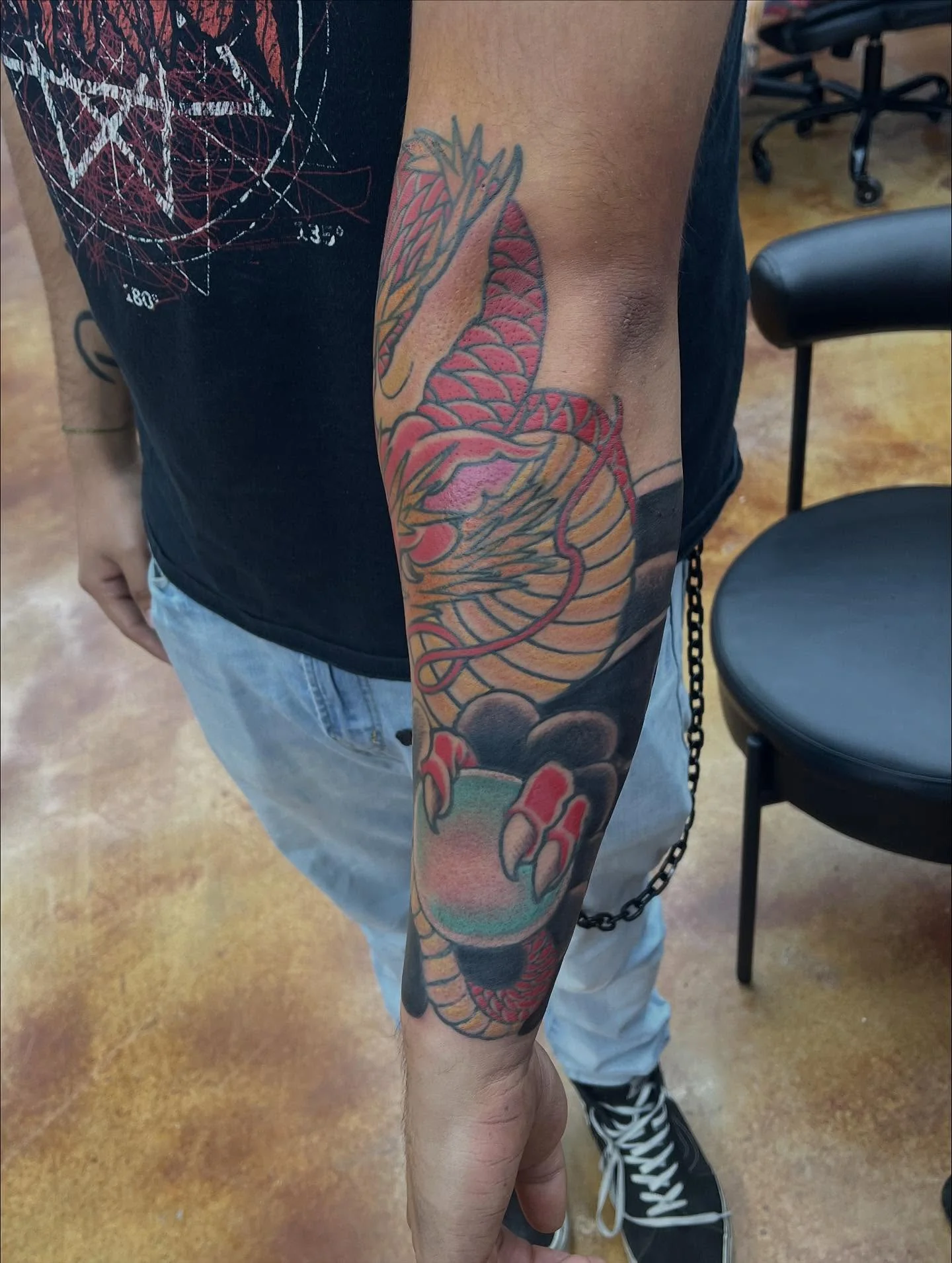 Traditional Japanese tattoo by Luis Reymundo - Cursed Ink Society artistry