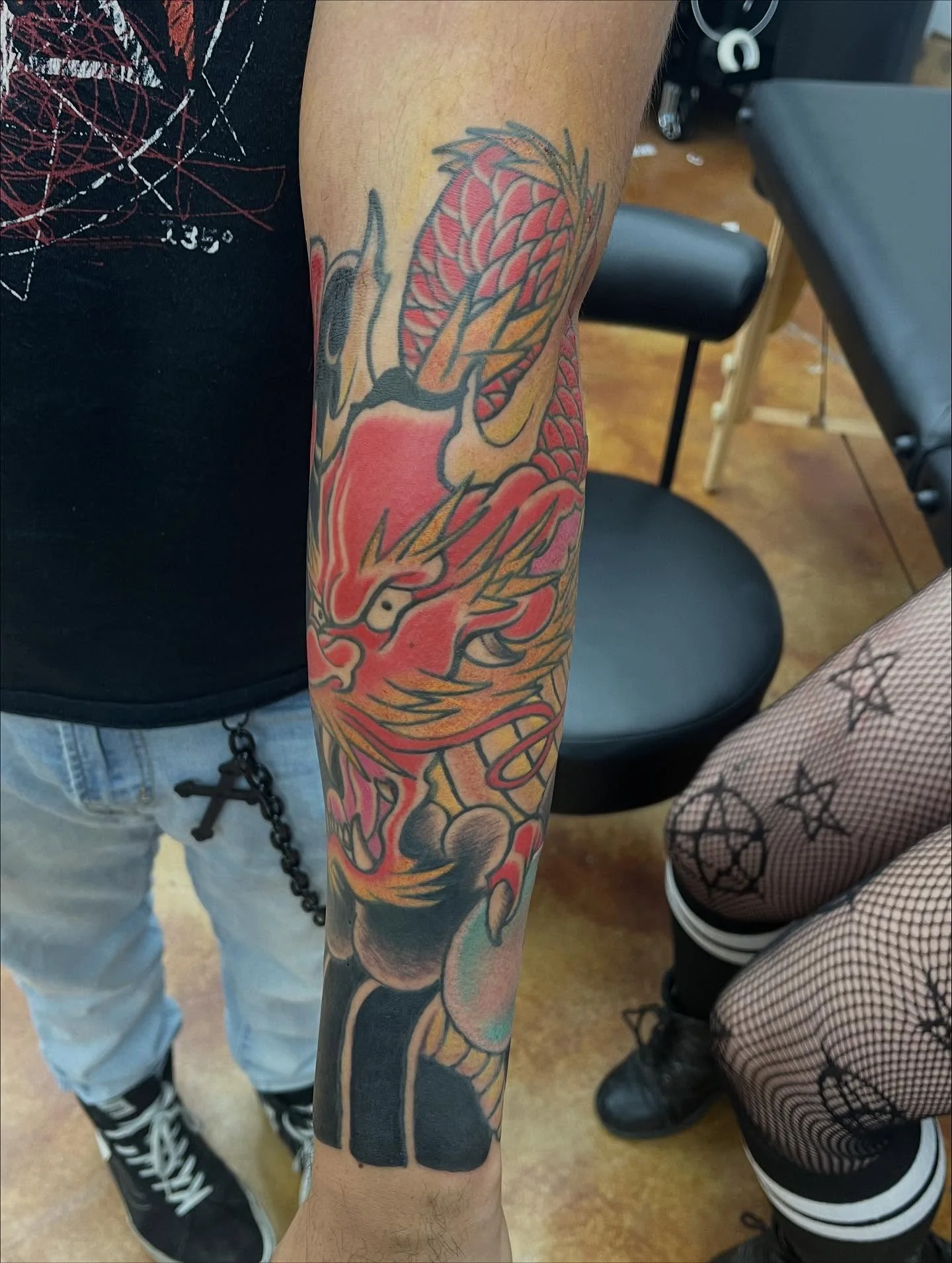 Traditional Japanese tattoo by Luis Reymundo - Cursed Ink Society artistry