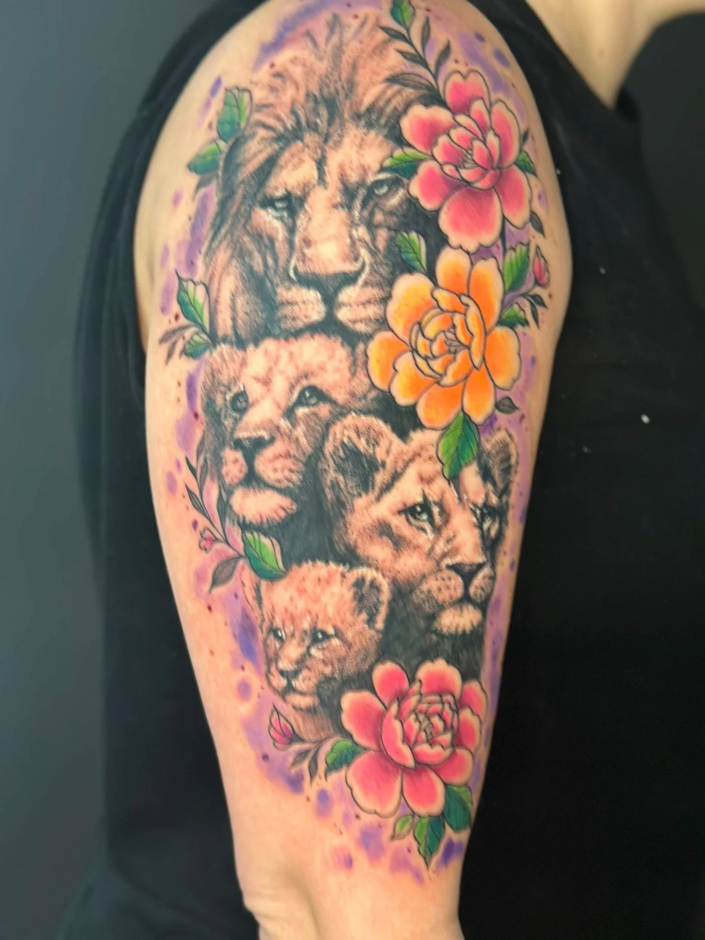 Watercolor tattoo by Ashley Wood - Cursed Ink Society artistry