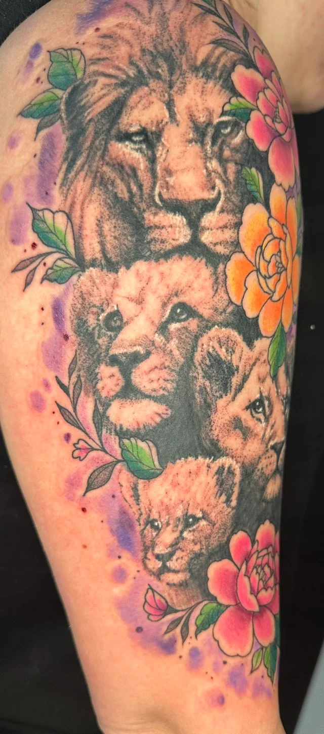 Watercolor tattoo by Ashley Wood - Cursed Ink Society artistry