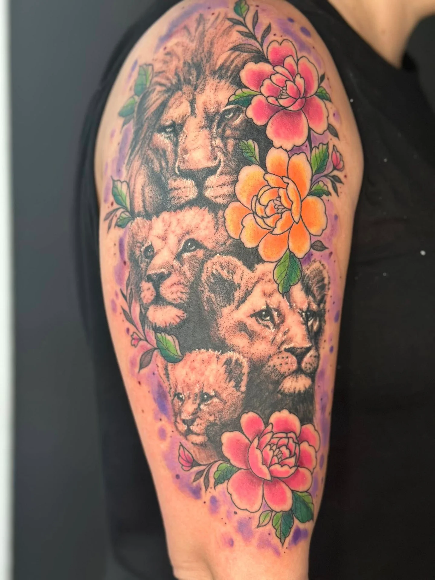 Watercolor tattoo by Ashley Wood - Cursed Ink Society artistry