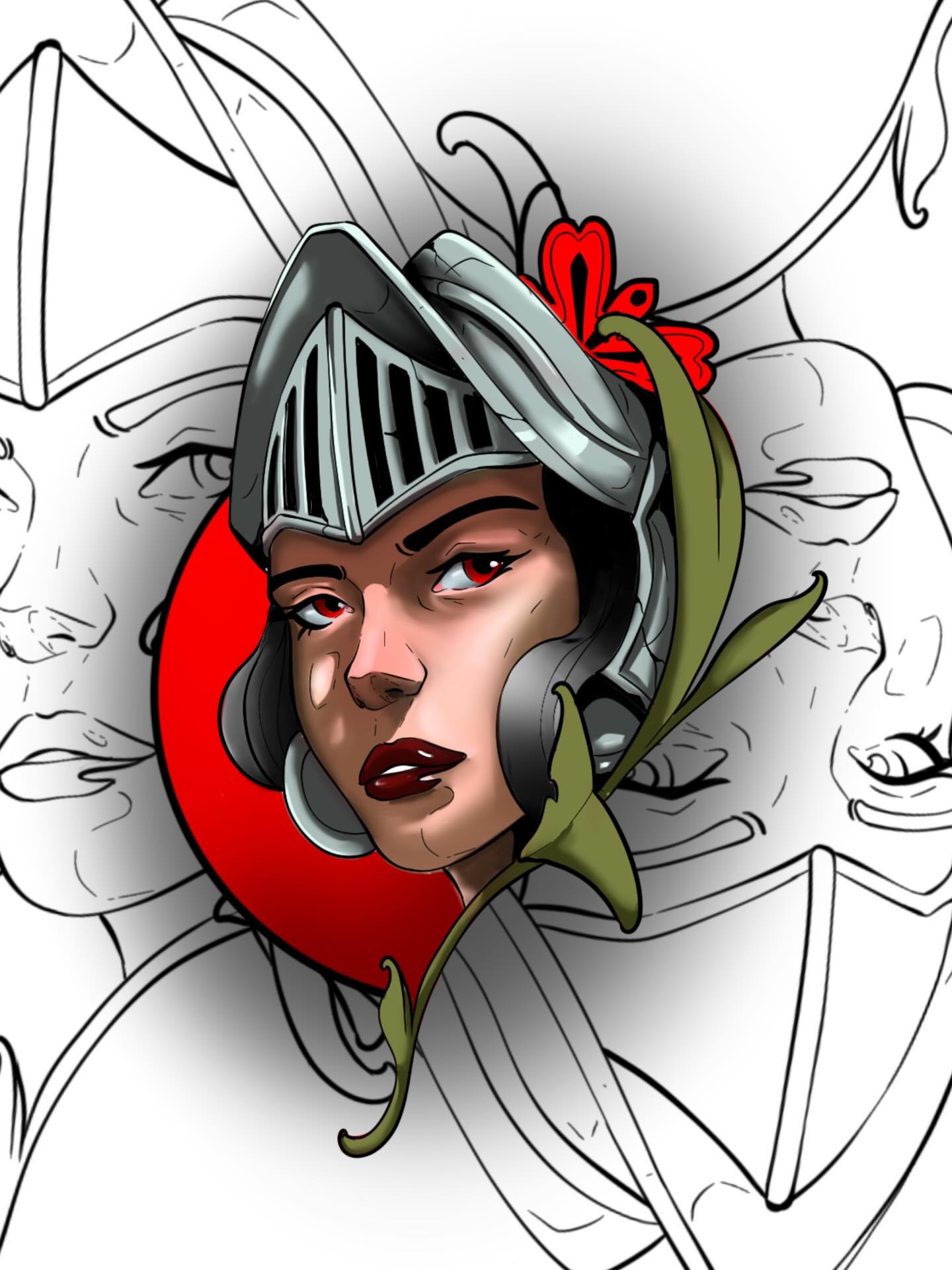 Anime Character Work tattoo by Trent - Cursed Ink Society artistry