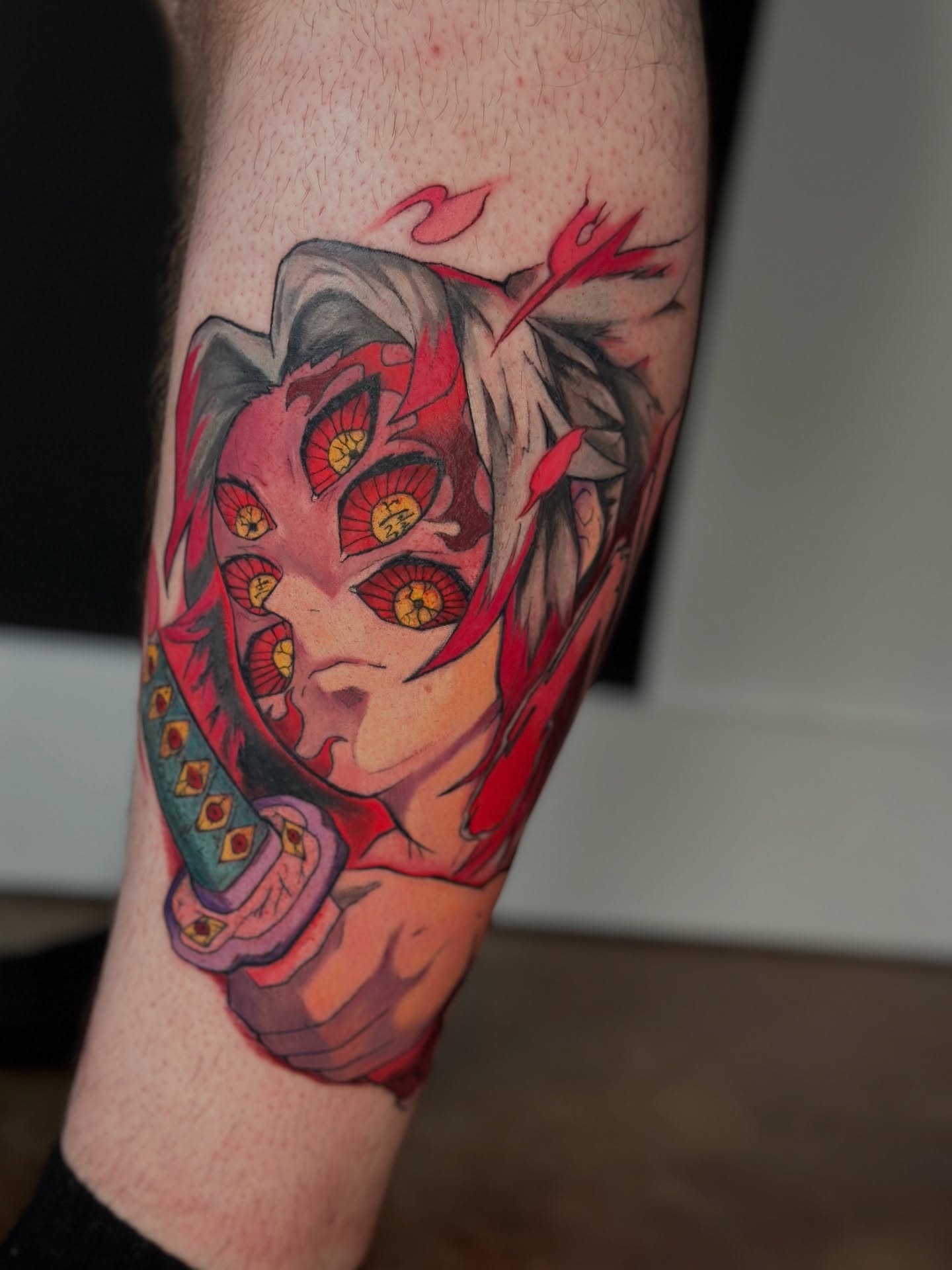Anime Character Work tattoo by Trent - Cursed Ink Society artistry